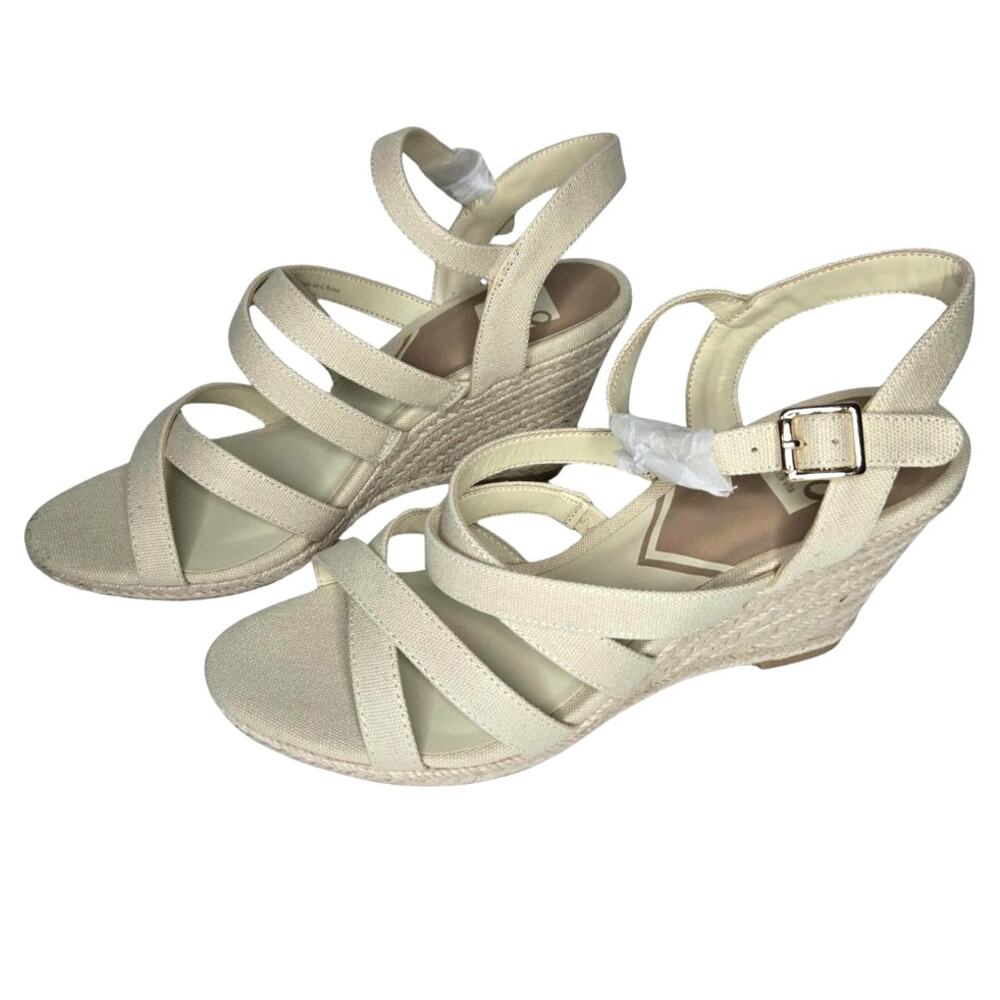 DV8 by Dolve Vita Strappy Espadrille Wedge Slingback Sandal Size 8.5 NWOB